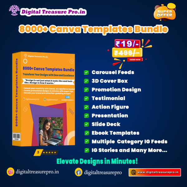8000+ Canva Templates Bundle